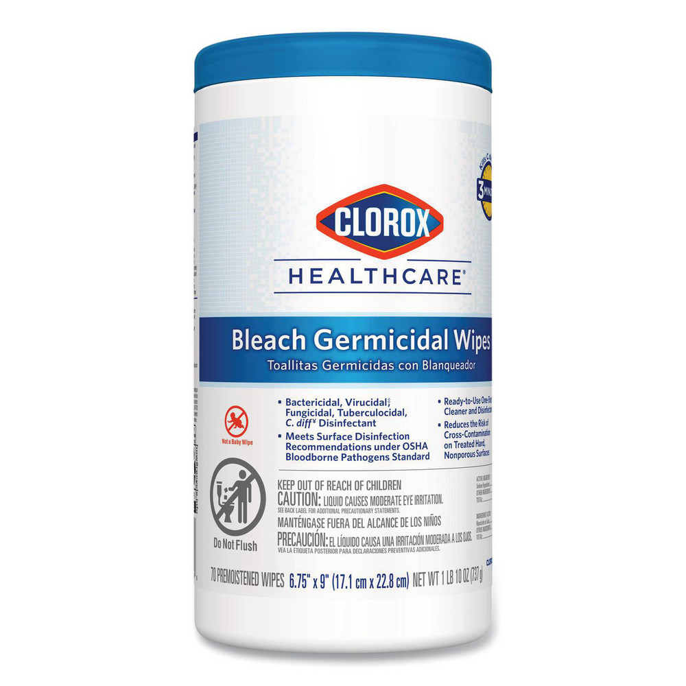 Clorox Healthcare Clorox Healthcare Disinfecting Wipes: Pre-Moistened, 70 Ct - CLO35309
