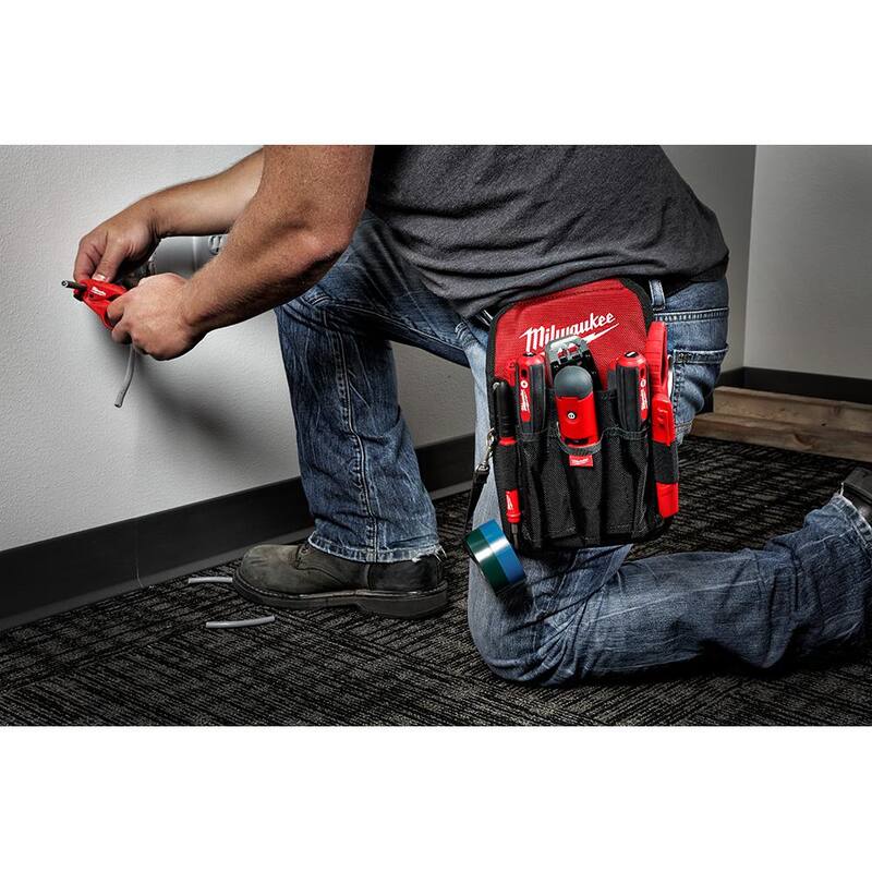 Milwaukee Padded Work Belt with 9-Pocket Utility Pouch (2-Piece) - 48-22-8140-48-22-8119
