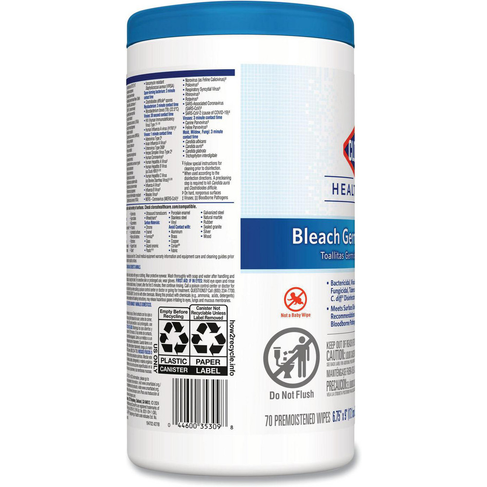 Clorox Clorox   Disinfecting Wipes: Pre-Moistened, 70 Ct - CLO35309CT
