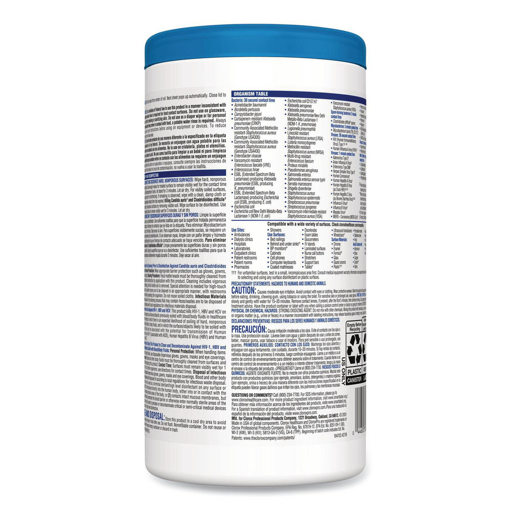 Clorox Clorox   Disinfecting Wipes: Pre-Moistened, 70 Ct - CLO35309CT