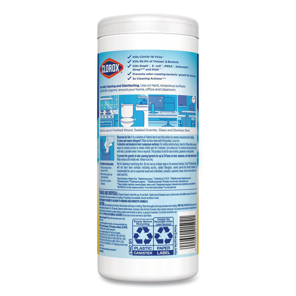 Clorox Clorox   Disinfecting Wipes: Pre-Moistened, 35 Ct - CLO01594CT