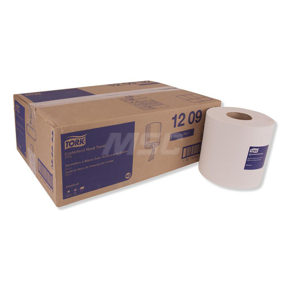 Tork Paper Towels: Center Pull Roll, Roll, 2 Ply, Recycled Fiber, White - TRK120932
