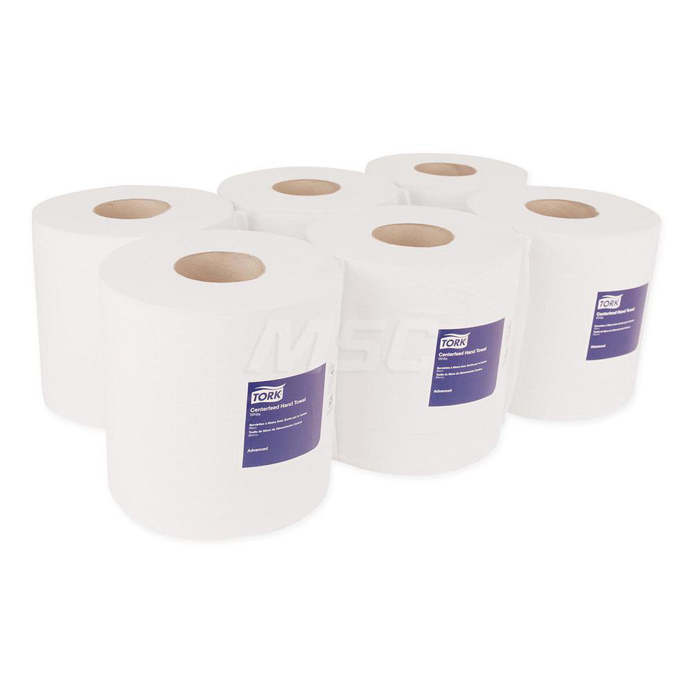 Tork Paper Towels: Center Pull Roll, Roll, 2 Ply, Recycled Fiber, White - TRK120932