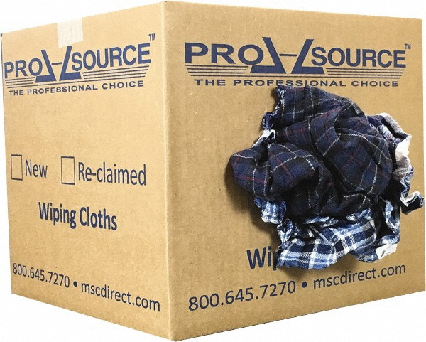 PRO-SOURCE Polishing & Dust Cloth: Reclaimed, Cotton - PS-R010-C12-10