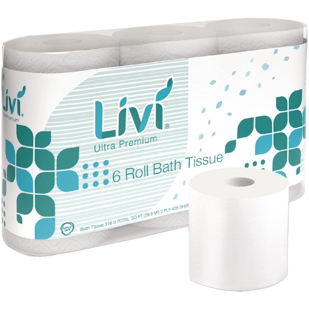 Livi Toilet Tissue: Standard Roll, Regular Roll Bath Tissues, No, 2 - SOL292101