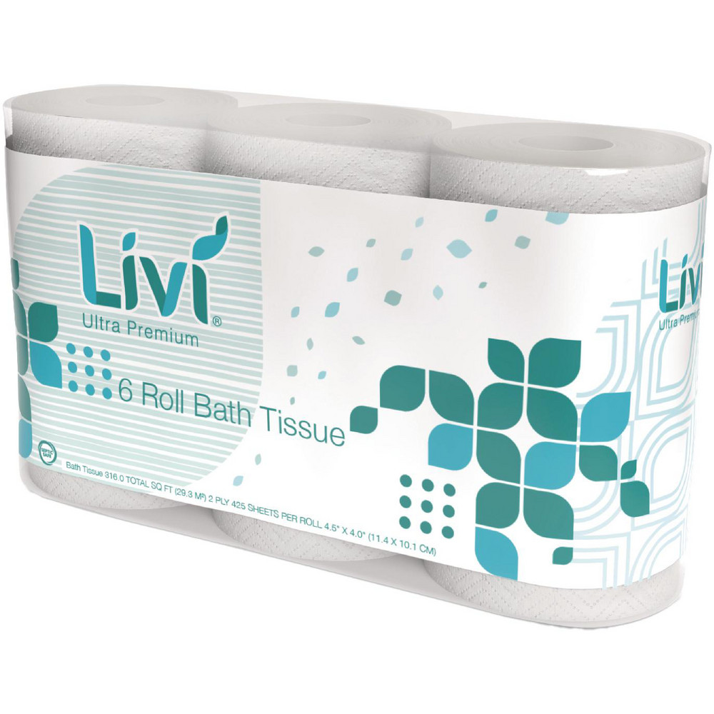 Livi Toilet Tissue: Standard Roll, Regular Roll Bath Tissues, No, 2 - SOL292101