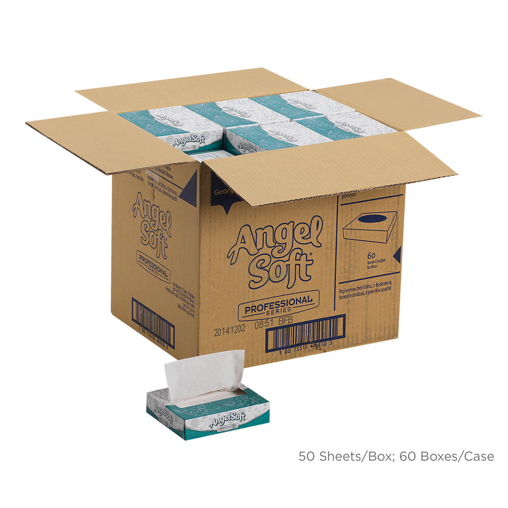 Angel Soft Professional Angel Soft Professional Series 2-Ply Facial Tissue, Personal Size Flat Box - 48550