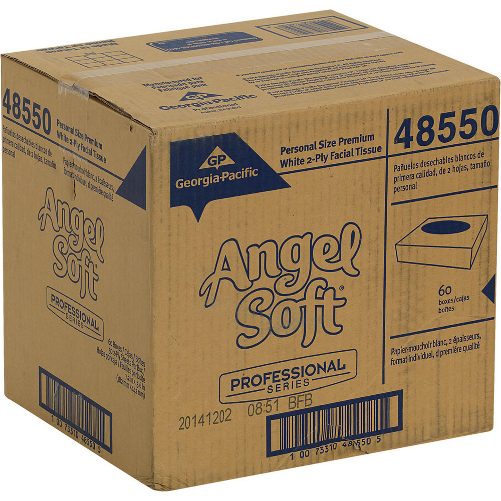 Angel Soft Professional Angel Soft Professional Series 2-Ply Facial Tissue, Personal Size Flat Box - 48550