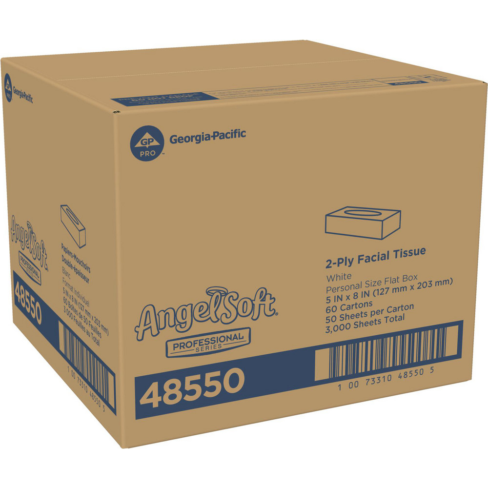 Angel Soft Professional Angel Soft Professional Series 2-Ply Facial Tissue, Personal Size Flat Box - 48550