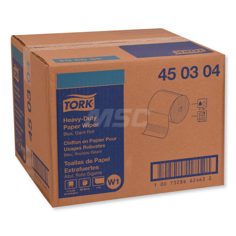 Tork Paper Towels: Hard Roll, Roll, 1 Ply, Blue - TRK450304