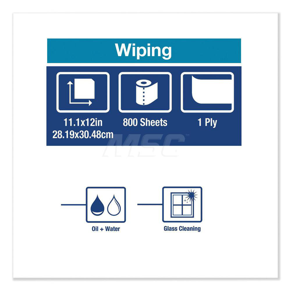 Tork Paper Towels: Hard Roll, Roll, 1 Ply, Blue - TRK450304