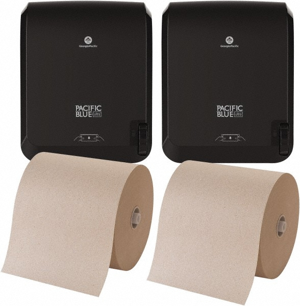 Georgia Pacific Paper Towels: Hard Roll, 12 Rolls, 1 Ply, Brown - 5054278/3365001