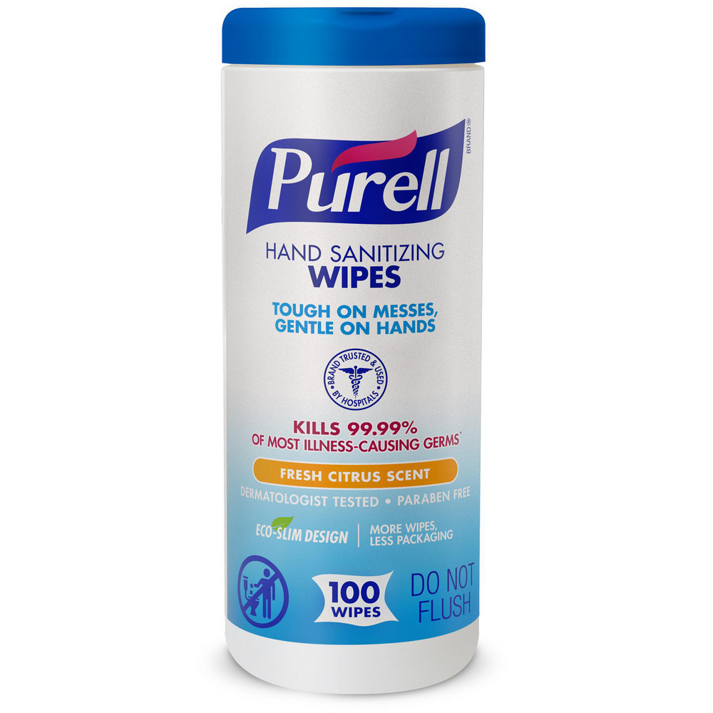 PURELL® PURELL Hand Sanitizing Wipes Non-Alcohol Formula, Fresh Citrus Scent, 100 count Hand Wipes in Eco-Slim Canister - 9111-12