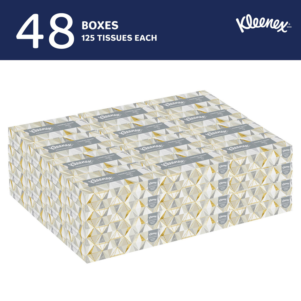 Kleenex Kleenex Facial Tissue for Business (21606), Flat Tissue Boxes - 21606