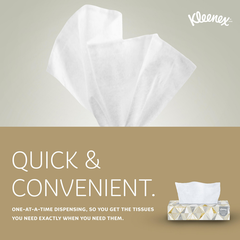 Kleenex Kleenex Facial Tissue for Business (21606), Flat Tissue Boxes - 21606