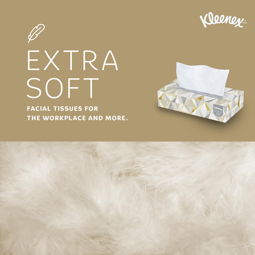 Kleenex Kleenex Facial Tissue for Business (21606), Flat Tissue Boxes - 21606