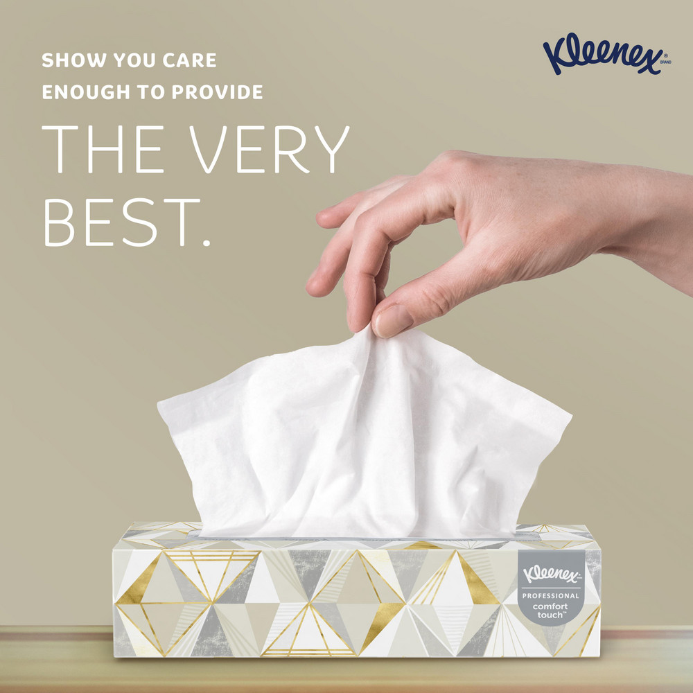 Kleenex Kleenex Facial Tissue for Business (21606), Flat Tissue Boxes - 21606