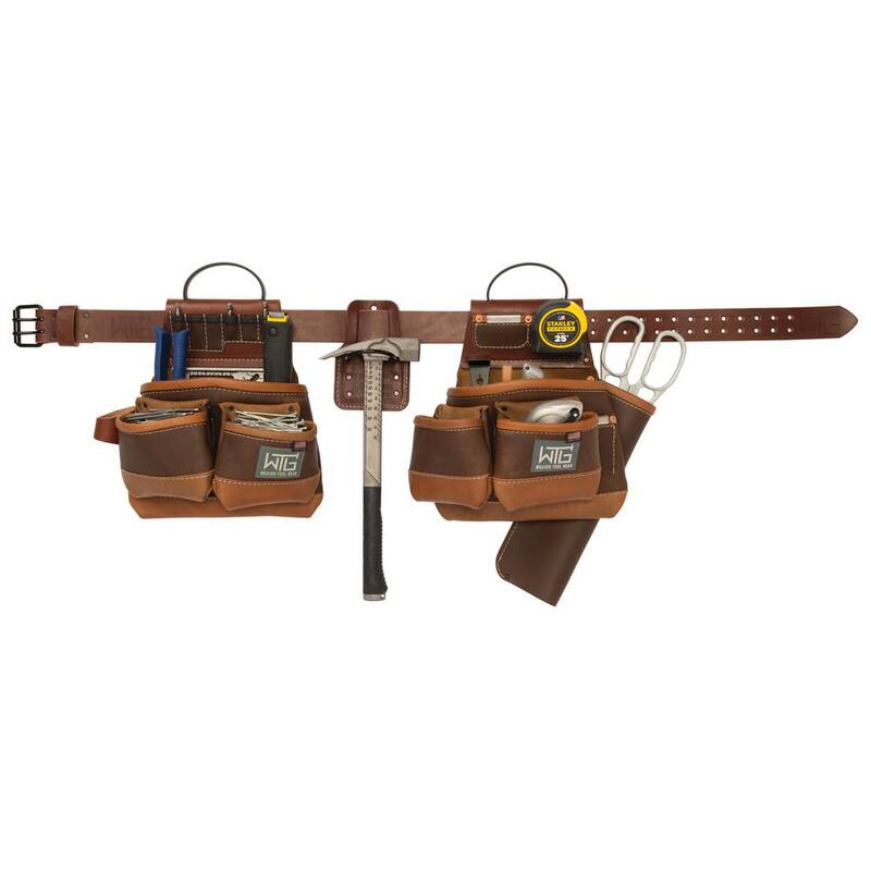 Weaver Tool Gear Roofer Pro Brown Leather Waist Tool Belt - 85252-55-01