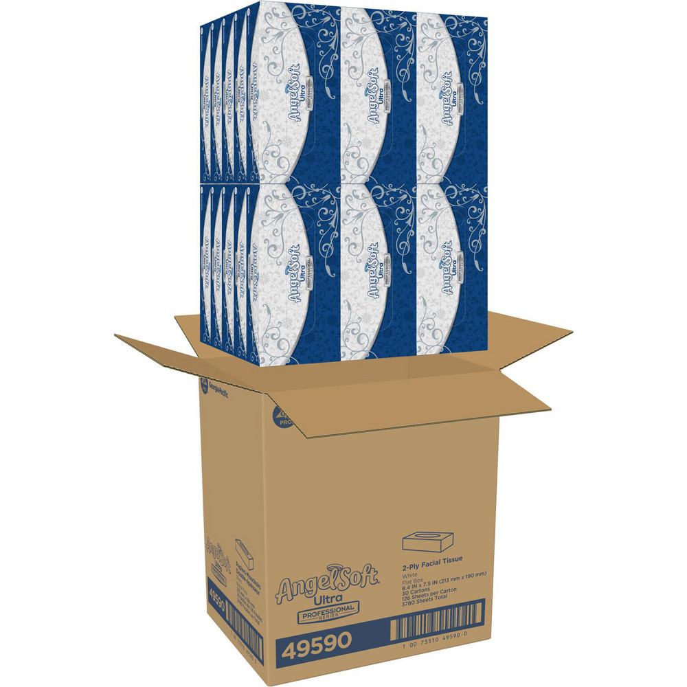 Angel Soft Professional Angel Soft Ultra Professional Series Premium 2-Ply Facial Tissue, Flat Box - 49590