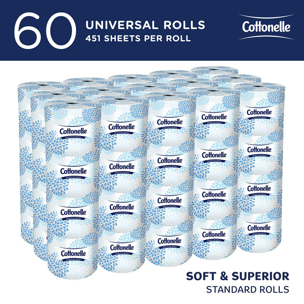 Cottonelle Bulk Toilet Paper: Standard Toilet Paper Rolls, 2-ply, White - 17713