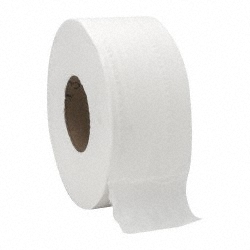 Tork Bathroom Tissue: Standard Roll, Recycled Fiber, 2-Ply, White - TRK2465110