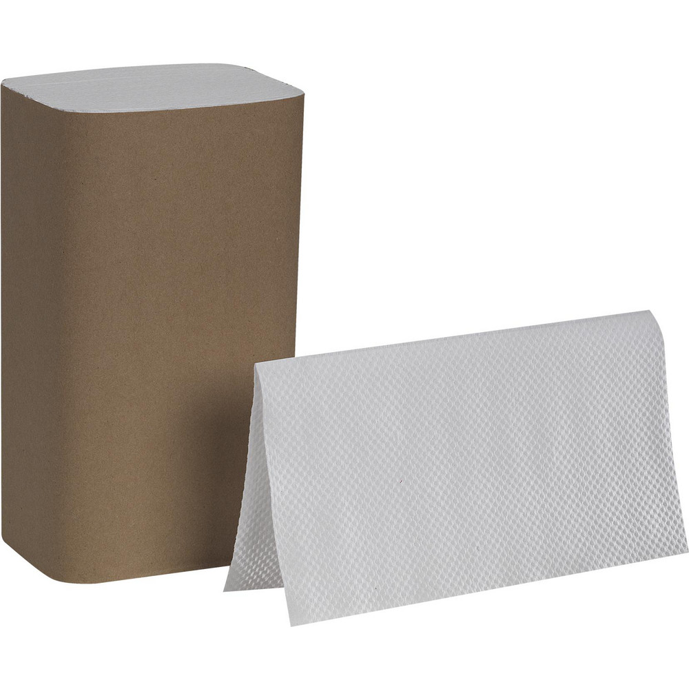 PRO-SOURCE Paper Towels: Single Fold, Pack, 1.000 Ply, Natural, Recycled Fiber - 45-MSCSFT16