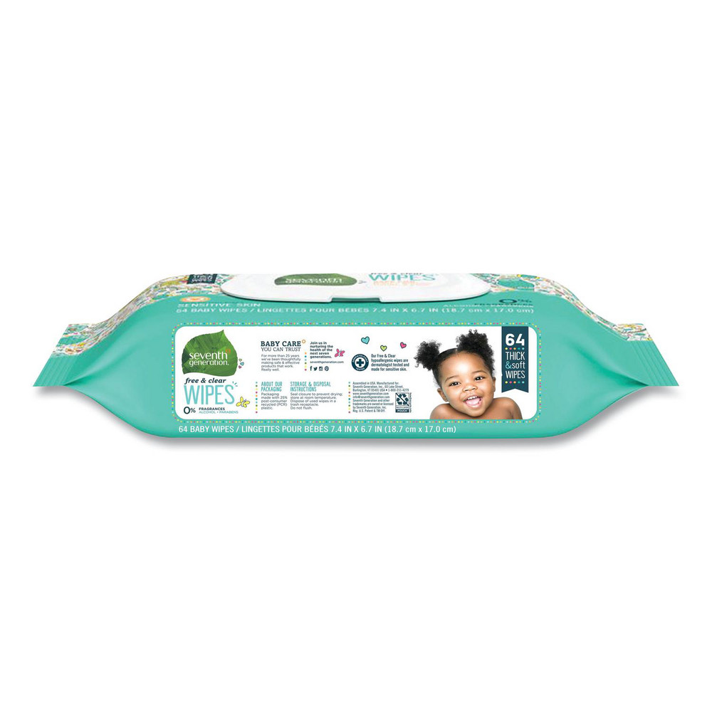 Seventh Generation Seventh Generation Baby Wipes: Pre-Moistened, 64 Ct - SEV34208CT