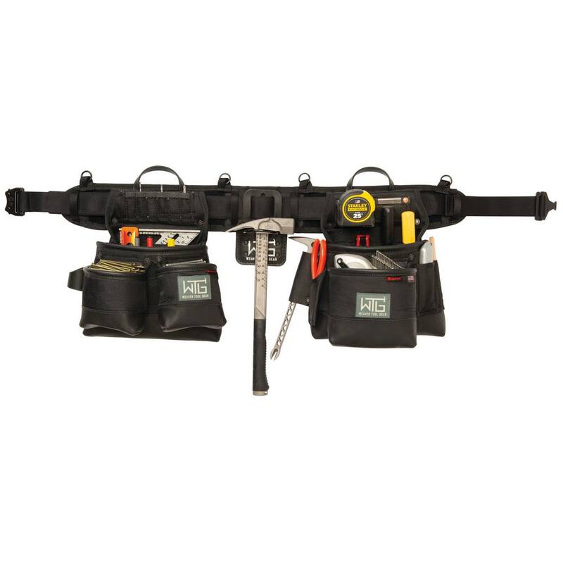 Weaver Tool Gear Super Framer Black Nylon Waist Tool Belt - 85100-65-00