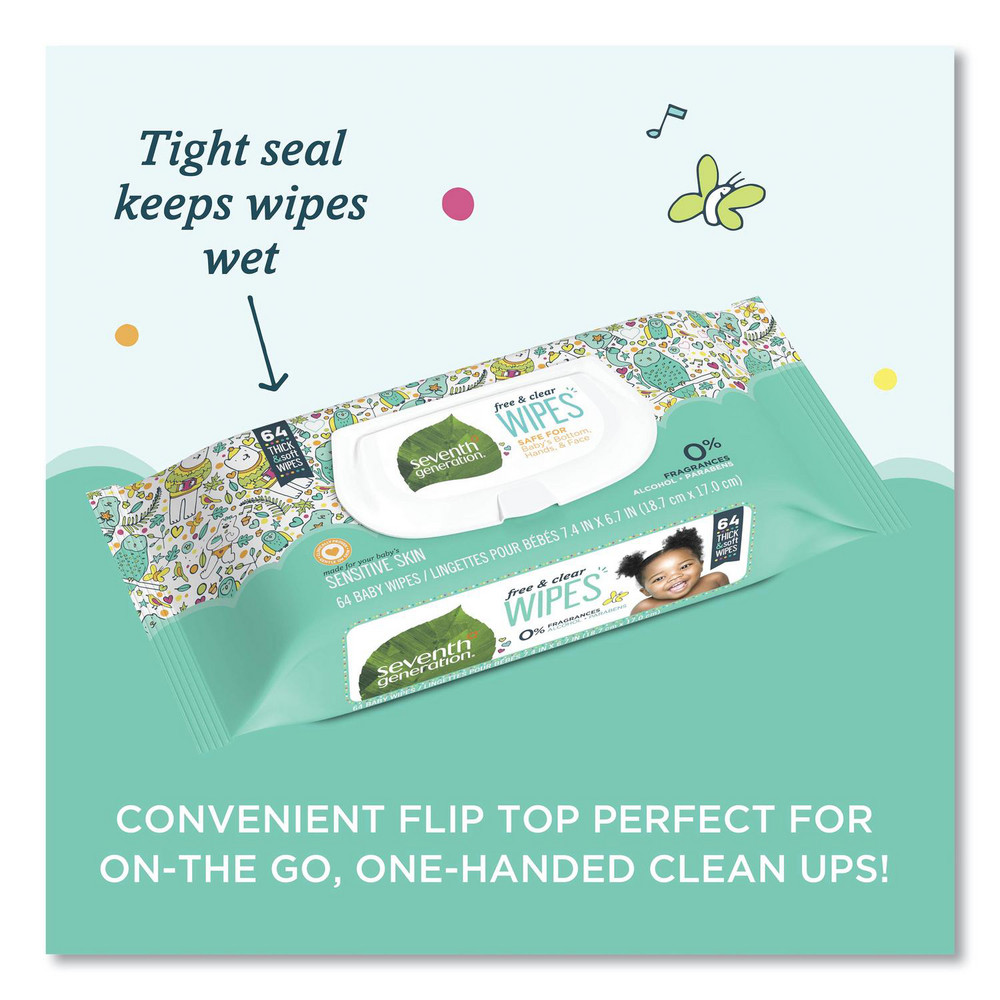 Seventh Generation Seventh Generation Baby Wipes: Pre-Moistened, 64 Ct - SEV34208