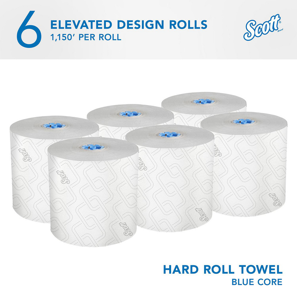 Scott Scott Pro Hard Roll Paper Towels (25702), For Use With Scott Pro Dispenser (Blue Core Only), Absorbency Pockets, White - 25702