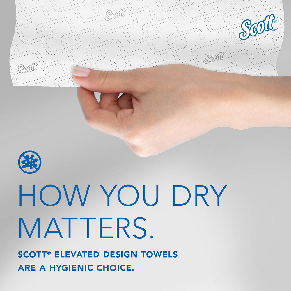 Scott Scott Pro Hard Roll Paper Towels (25702), For Use With Scott Pro Dispenser (Blue Core Only), Absorbency Pockets, White - 25702