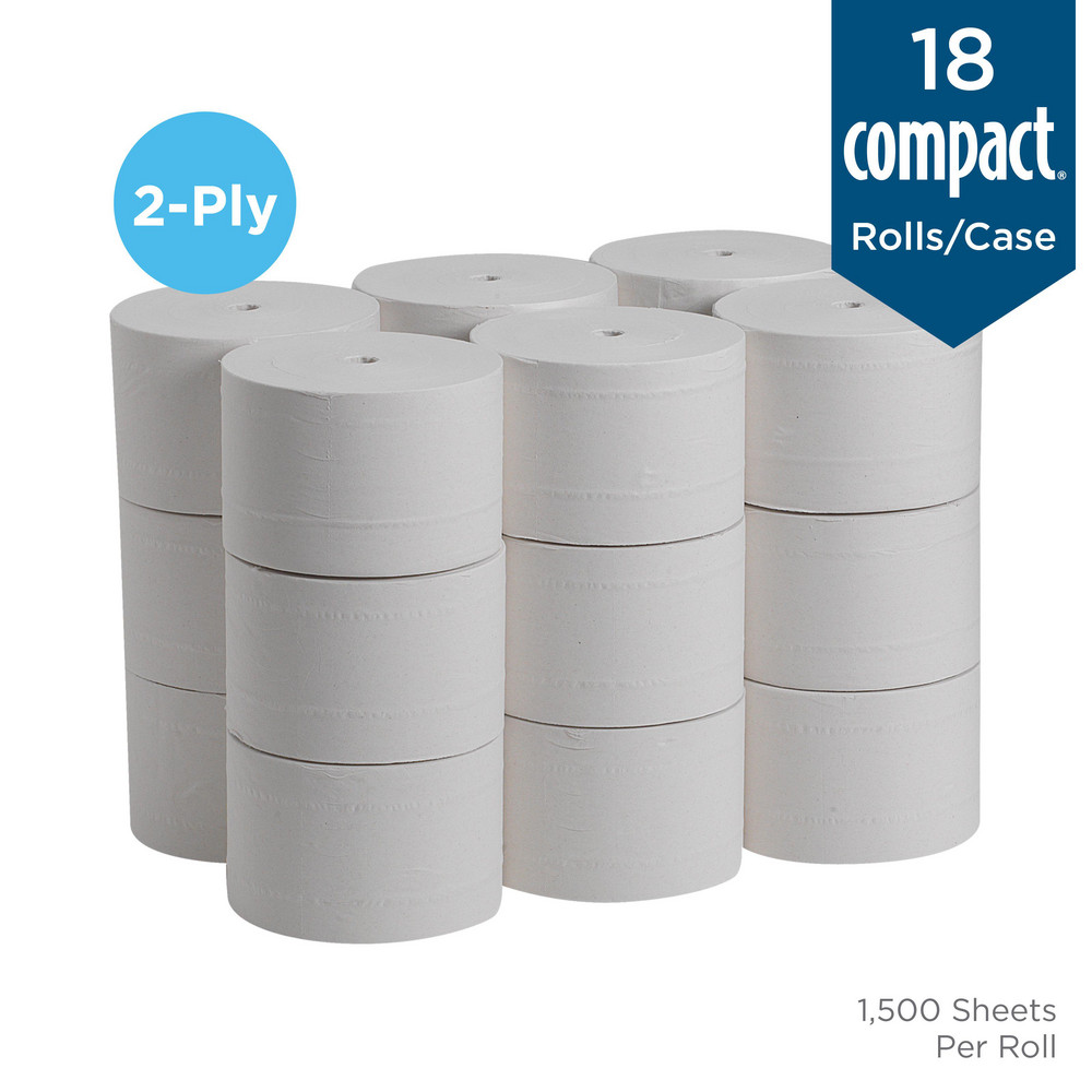Georgia Pacific Compact Coreless 2-Ply Recycled Toilet Paper - 19378