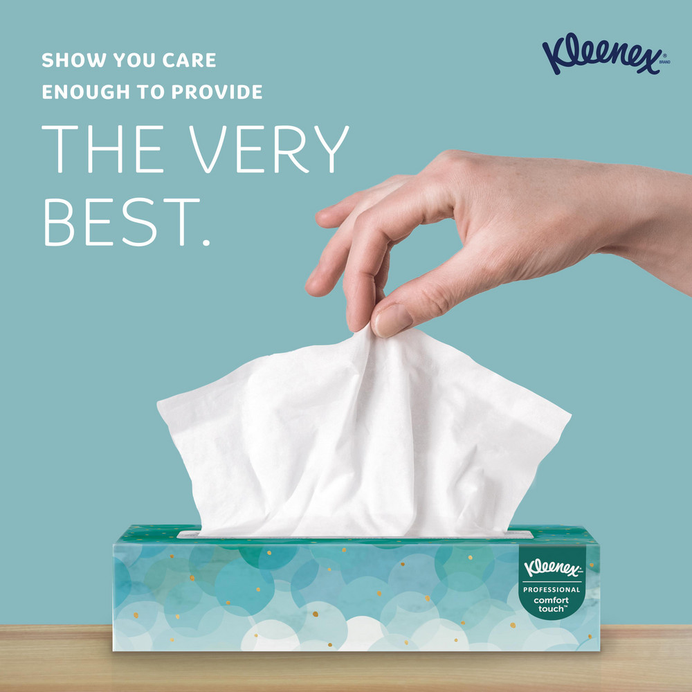 Kleenex Kleenex Facial Tissue for Business (21400), Flat Tissue Boxes - 21400