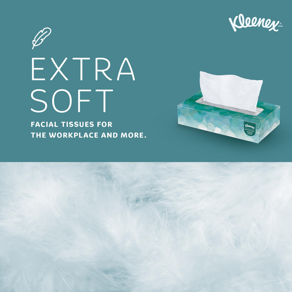 Kleenex Kleenex Facial Tissue for Business (21400), Flat Tissue Boxes - 21400
