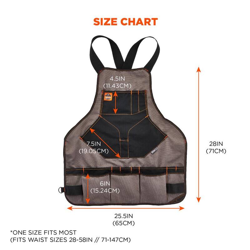 Ergodyne Arsenal 22-Pocket Apron, Gray - 5704