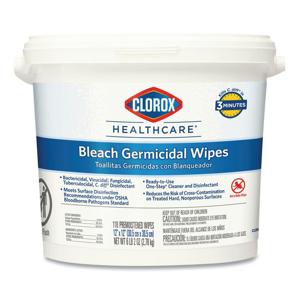 Clorox Healthcare Clorox Healthcare Disinfecting Wipes: Pre-Moistened, 110 Ct - CLO30358