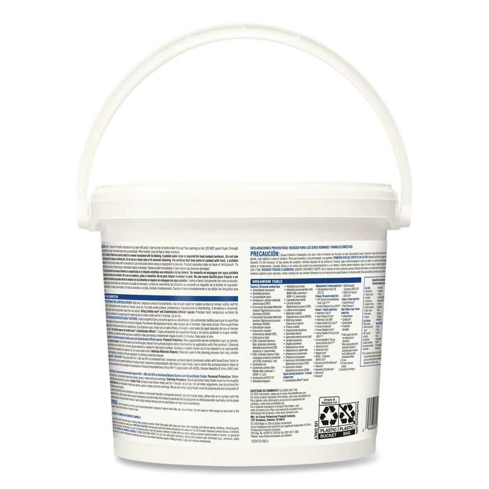 Clorox Healthcare Clorox Healthcare Disinfecting Wipes: Pre-Moistened, 110 Ct - CLO30358