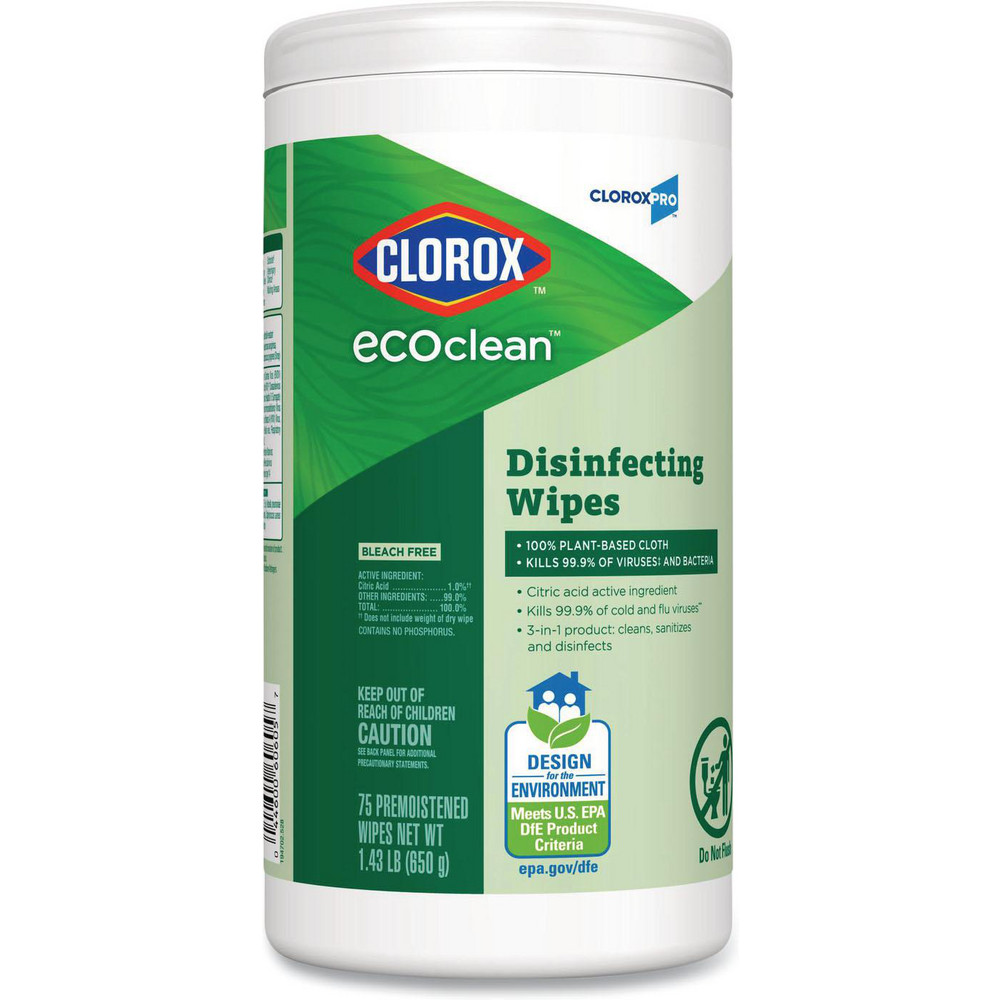 Clorox Clorox Disinfecting Wipes: Pre-Moistened, 75 Ct - CLO60605CT