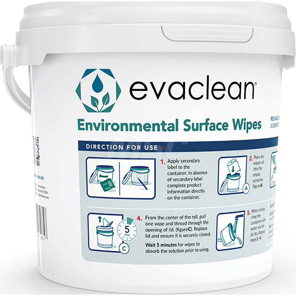 Contec Professional White dispenser bucket with lid & handle, polypropylene, 1 Gal (3.8L) - PRCN0007