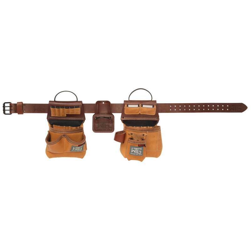 Weaver Tool Gear Super Trimmer Brown Leather Waist Tool Belt - 85201-65-01