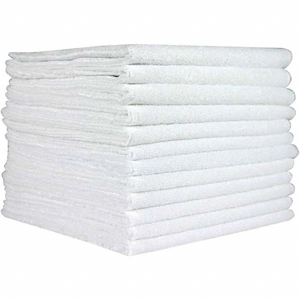 PRO-SOURCE 16X16 45GRM WHT 12/SHT MICROFIBER MED WT TOWEL - PNP915101W