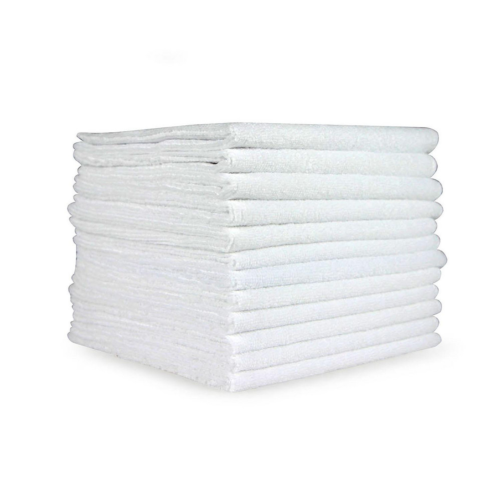PRO-SOURCE 16X16 45GRM WHT 12/SHT MICROFIBER MED WT TOWEL - PNP915101W