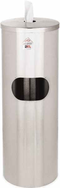 2XL Silver Stainless Steel Manual Wipe Dispenser - 2XL-63