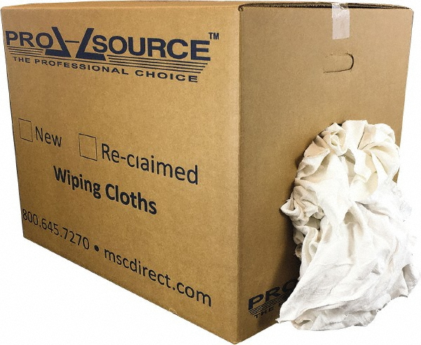 PRO-SOURCE Polishing & Dust Cloth: Reclaimed, Cotton - PS-R010-W80-50