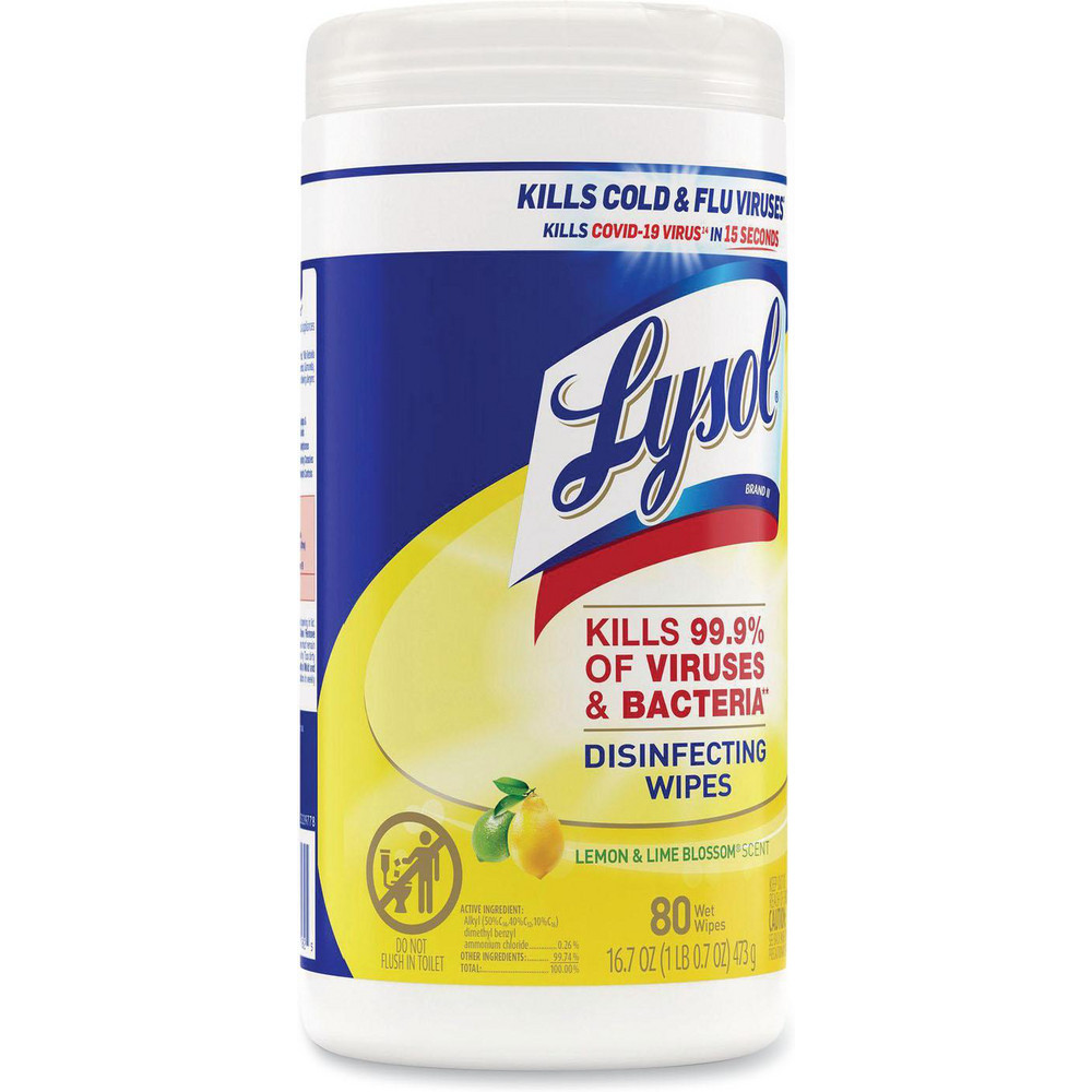 Lysol Disinfecting Wipes: Pre-Moistened, 80 Ct - RAC77182EA
