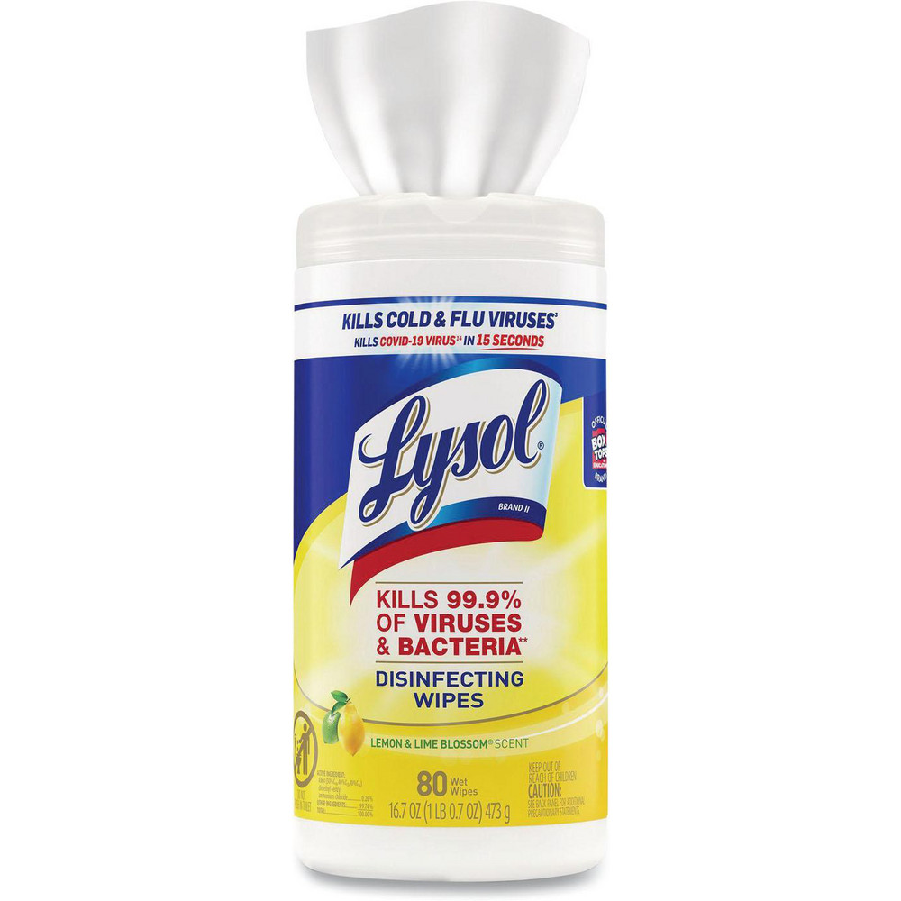 Lysol Disinfecting Wipes: Pre-Moistened, 80 Ct - RAC77182EA