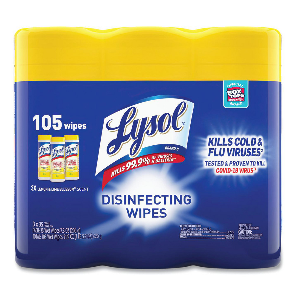 Lysol Disinfecting Wipes: Pre-Moistened, 80 Ct - RAC77182EA