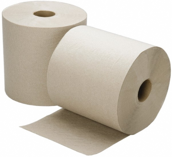 AbilityOne 8"x800'  NATURAL 6/BX NON PERF PAPER TOWEL ROLL - 8540015915823