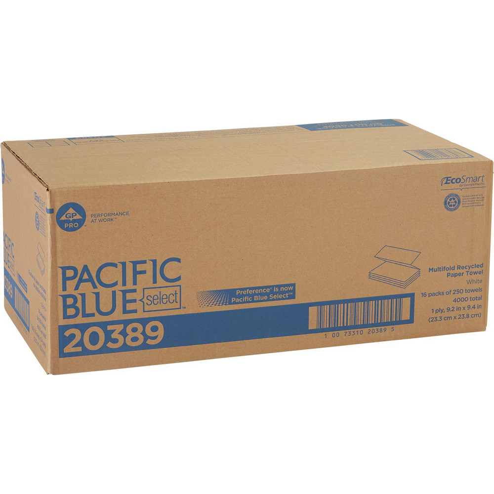 Georgia Pacific Pacific Blue Select Multifold Premium 1-Ply Paper Towels (Previously Preference), White - 20389