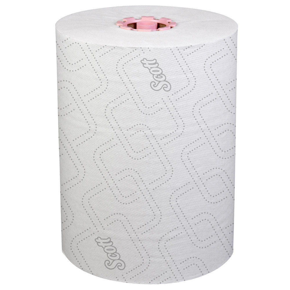 Scott Pro Slimroll Hard Roll Towels with Absorbency Pockets, for Pink Core Dispensers, White - 47032